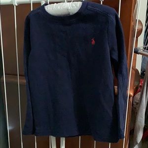 Boys Polo thermal shirt in navy